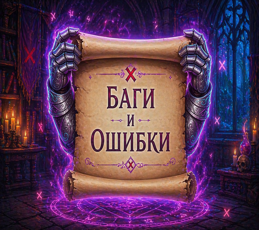 ✖ Баги и ошибки ✖
